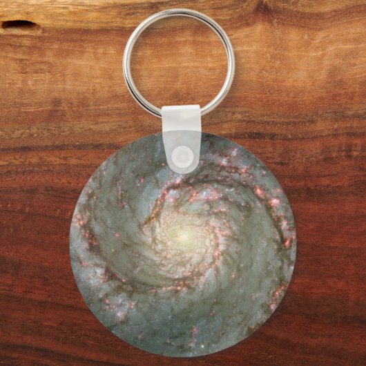 M51 Whirlpool Astronomie Schlüsselanhänger (Vorderseite)