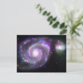M51 Whirlpool Galaxy: Eine klassische Schönheit Postkarte (Stehend Vorderseite)