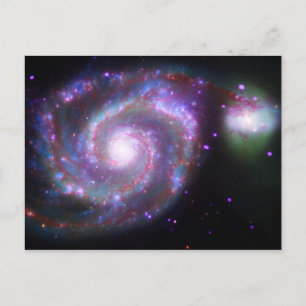 M51 Whirlpool Galaxy: Eine klassische Schönheit Postkarte