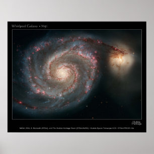 M51 Whirlpool Galaxy Poster