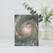 M51 Whirlpool Galaxy Postkarte Wissenschaft Gesche (Stehend Vorderseite)
