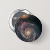 M51 Whirlpool Spiralgalaxie NASA Button (Vorne & Hinten)