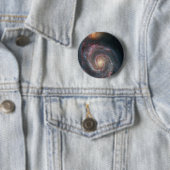 M51 Whirlpool Spiralgalaxie NASA Button (Beispiel)