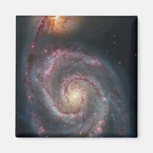 M51 Whirlpool Spiralgalaxie NASA Magnet