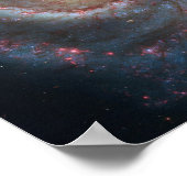 M51 Whirlpool Spiralgalaxie NASA Poster (Ecke)