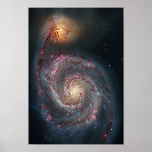 M51 Whirlpool Spiralgalaxie NASA Poster (Vorne)