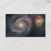 M51 Whirlpool Spiralgalaxie NASA Visitenkarte (Rückseite)