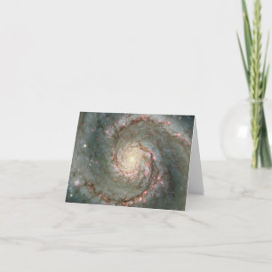 M51 Whirlpool Spiralgalaxie Note Card Karte