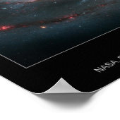 M51 Whirlpool und Nebengalaxien Poster (Ecke)