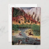 M5751 f.2v Maximilian I jagd Hirsche Postkarte (Vorne/Hinten)