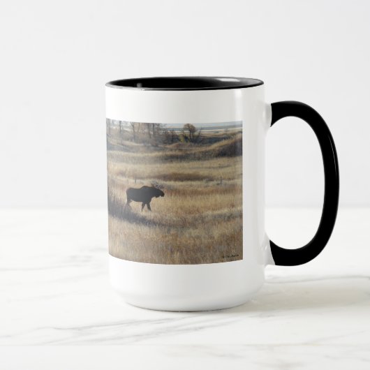 M5 Bull Elch in den Sandbergen Tasse (Rechts)