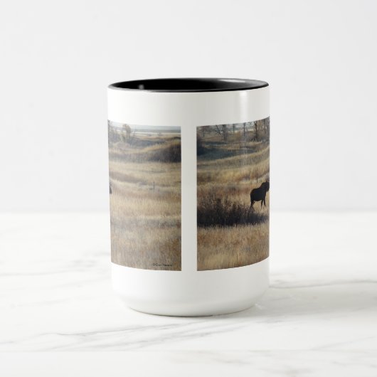 M5 Bull Elch in den Sandbergen Tasse (Zentrum)