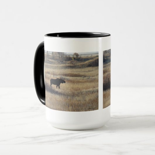 M5 Bull Elch in den Sandbergen Tasse (Vorderseite Links)