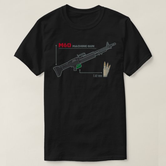 M60 Mahine Gun T-Shirt (Design vorne)