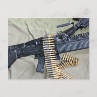 M60 Maschinengewehr & Gürtel Postkarte