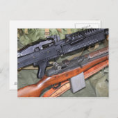 M60 MG und M14 Seite Postkarte (Vorne/Hinten)