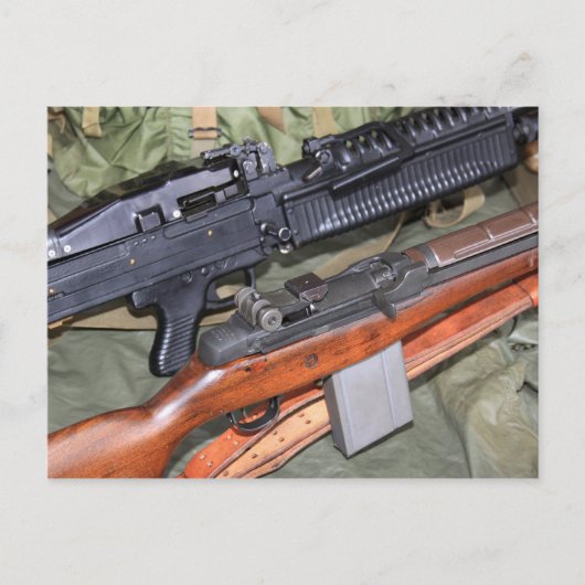 M60 MG und M14 Seite Postkarte (Vorderseite)