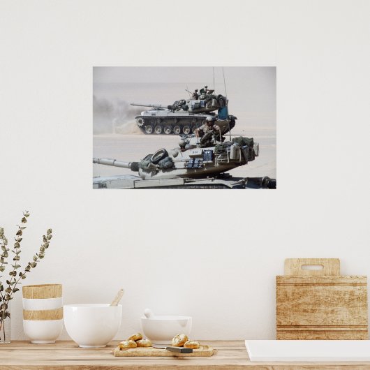M60 Patton Main Battle Tanks Poster (Küche)