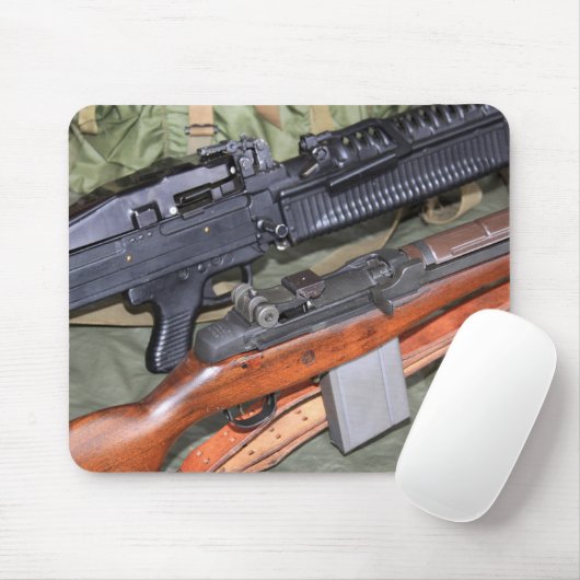 M60 u. M14 nebeneinander Mousepad (Mit Mouse)