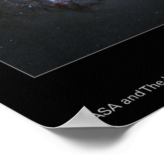 M65 "Black Eye Galaxy" Poster (Ecke)