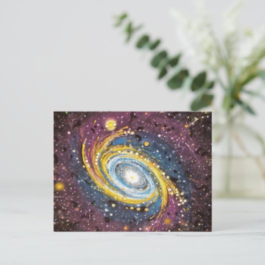M81 Spiralgalaxie Postkarte (Stehend Vorderseite)