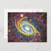 M81 Spiralgalaxie Postkarte (Vorne/Hinten)