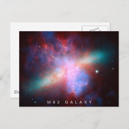 M82 Galaxy Postkarte (Vorne/Hinten)