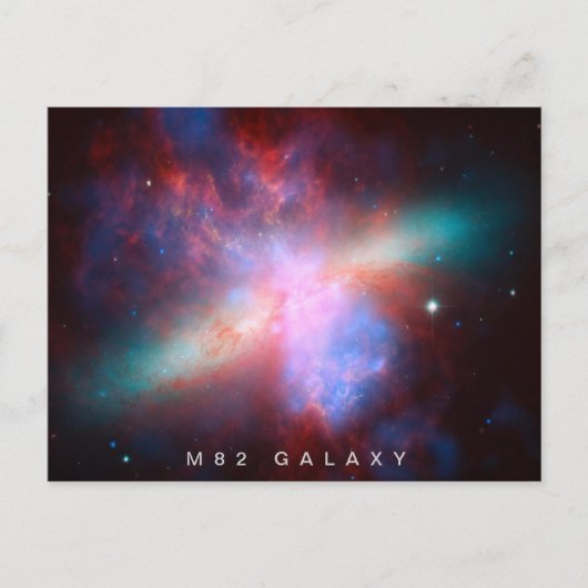 M82 Galaxy Postkarte (Vorderseite)
