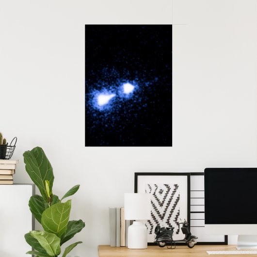 M87 Nucleus und Bright Knot Poster (Heimbüro)