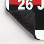 M-26-7 Flagge - De Julio Bandera Del Movimiento 26 Mousepad (Ecke)