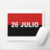 M-26-7 Flagge - De Julio Bandera Del Movimiento 26 Mousepad (Mit Mouse)