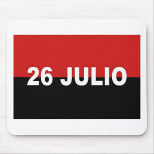 M-26-7 Flagge - De Julio Bandera Del Movimiento 26 Mousepad