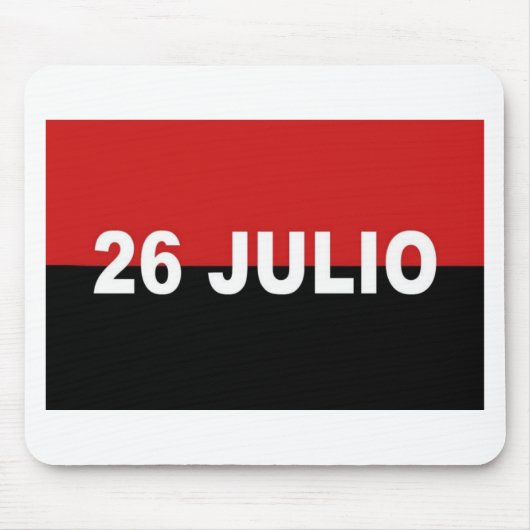 M-26-7 Flagge - De Julio Bandera Del Movimiento 26 Mousepad (Vorne)