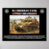 M-4-Sherman-Tank-Poster Poster (Vorne)