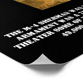 M-4-Sherman-Tank-Poster Poster (Ecke)