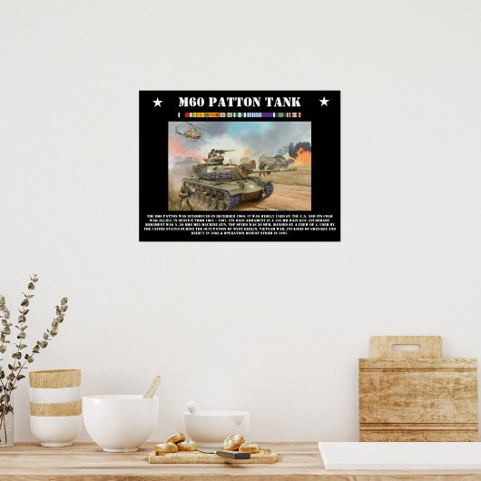 M-60 Patton Tank Poster (Küche)