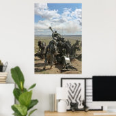 M-777 Howitzer Artillery Cannon Poster (Heimbüro)