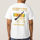 M-79 Grenadier - Woodstock Grunzen-Ähnliches Shirt (Rückseite)