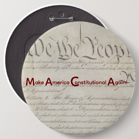 M A C A - Make America Constitutional Again! Button (Vorne & Hinten)
