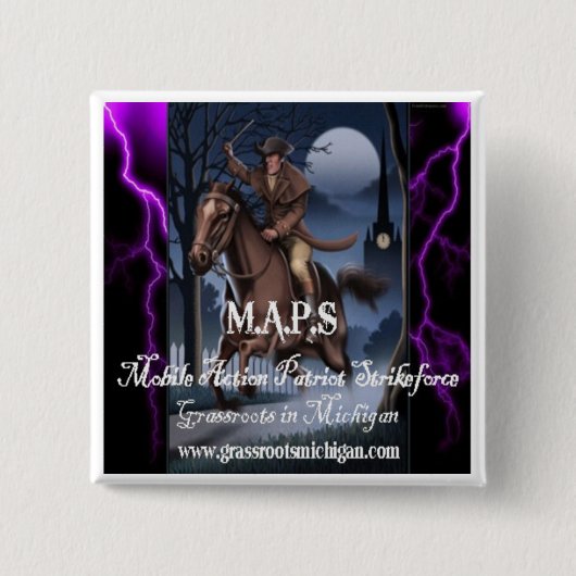 M.A.P.S beweglicher Aktions-Patriot Strikeforce Button (Vorderseite)