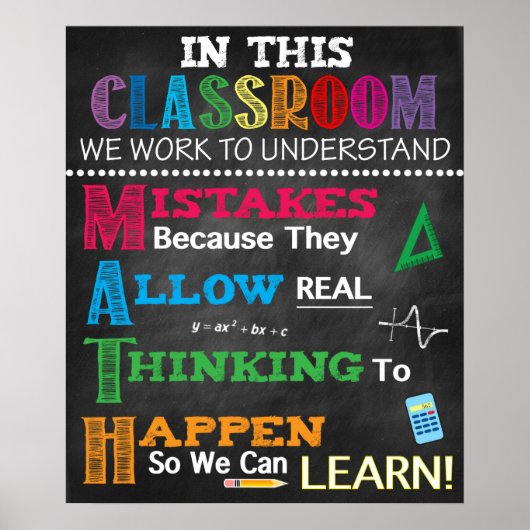 M.A.T.H Lehrerin Poster (Vorne)