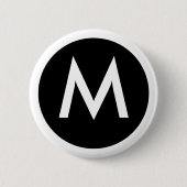 M Abzeichen Monogramm Button (Vorderseite)