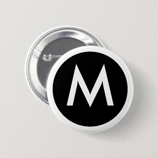 M Abzeichen Monogramm Button (Vorne & Hinten)
