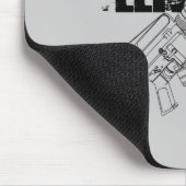 [[M]] Affe-Angriff Mousepad (Ecke)