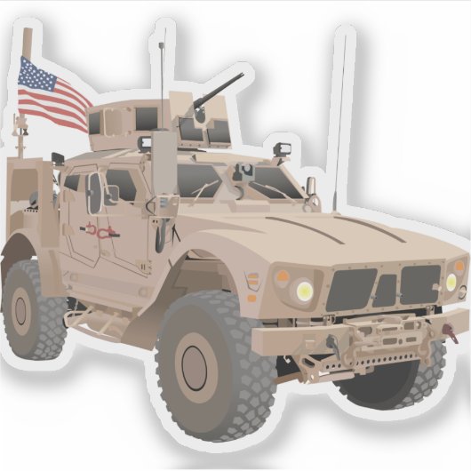 M-ATV MRAP Militärtransporter Aufkleber (Vorderseite)