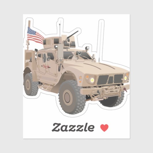 M-ATV MRAP Militärtransporter Aufkleber (Blatt)