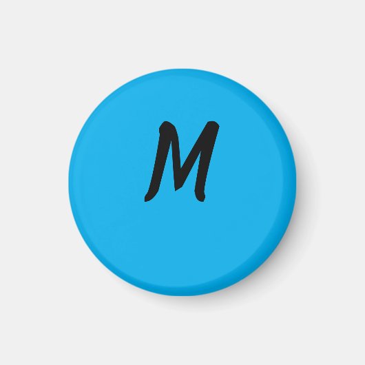 M auf einem Blau Magnet (Vorne)
