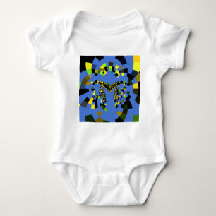 M Blau Baby Strampler