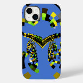 M Blau Case-Mate iPhone Hülle (Rückseite)