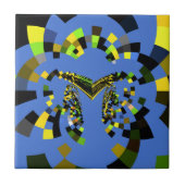 M Blau Fliese (Vorderseite)